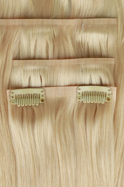 613 Blonde Seamless Clip in Hair Extensions