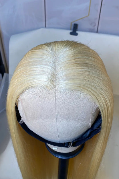 Blonde HD Lace Wig 5x5 Frontal Glueless Straight Hair