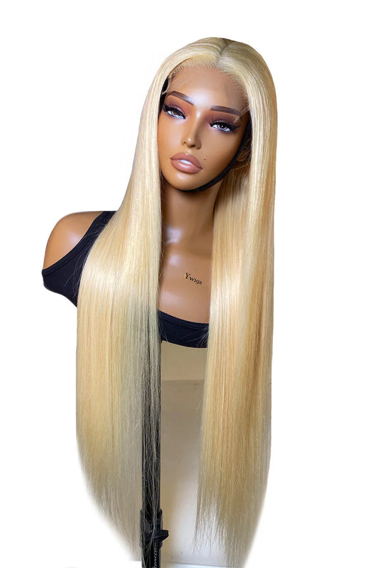 Blonde HD Lace Wig 5x5 Frontal Glueless Straight Hair