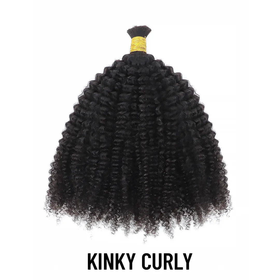 Yghairs Double Drawn Bulk Hair Deal: 16inch - 22inch Natural Color