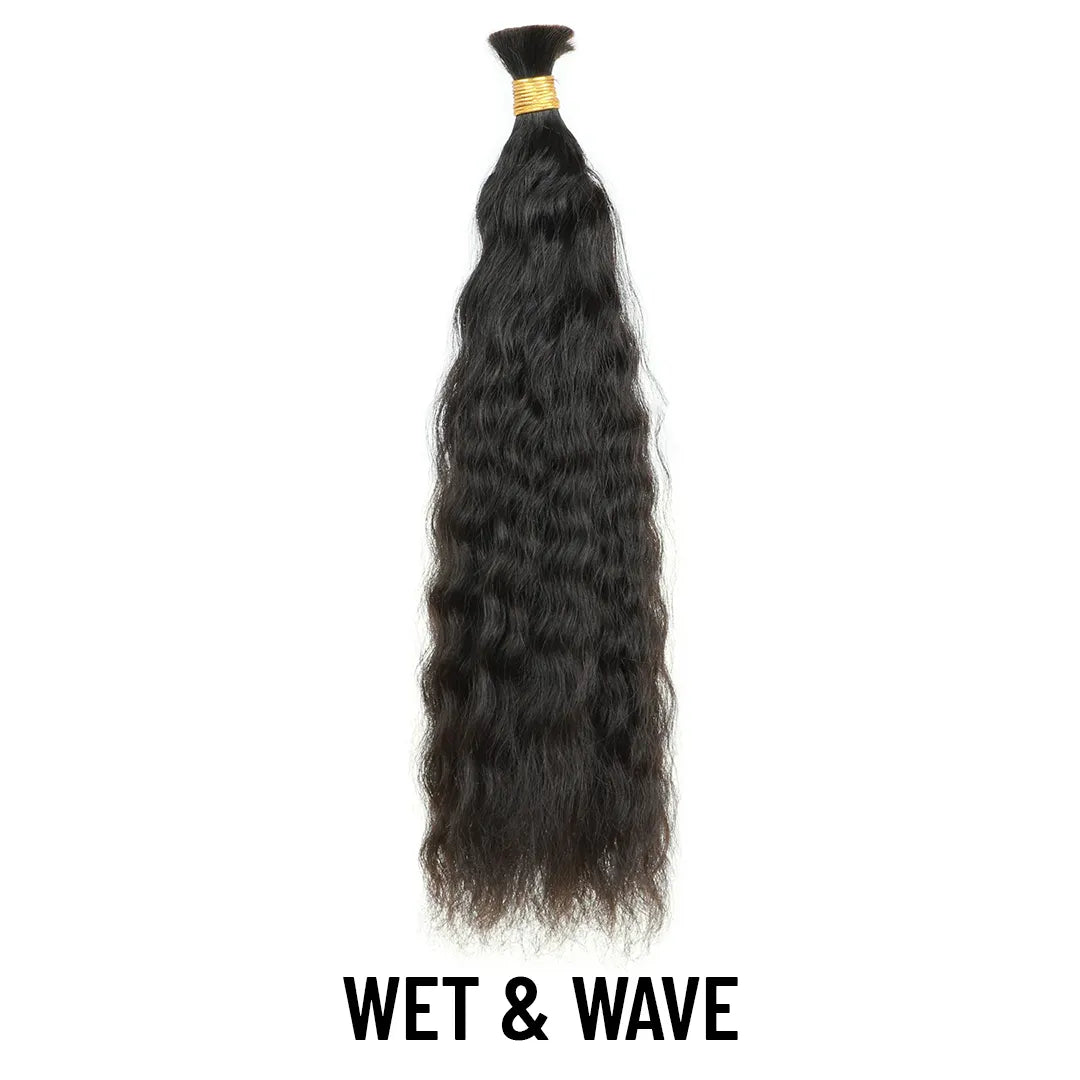Yghairs Double Drawn Bulk Hair Deal: 16inch - 22inch Natural Color