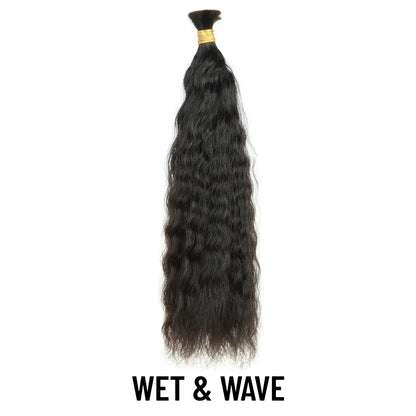 Yghairs Double Drawn Bulk Hair Deal: 16inch - 20inch Natural Color