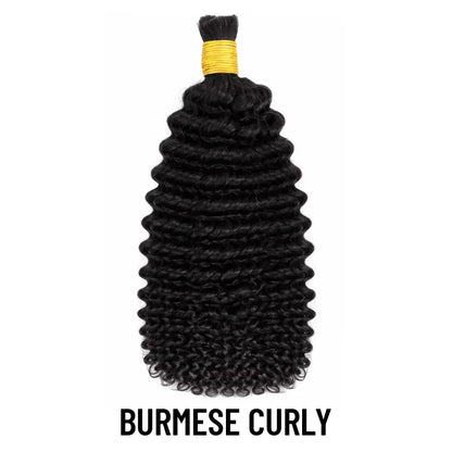 Yghairs Double Drawn Bulk Hair Deal: 16inch - 20inch Natural Color