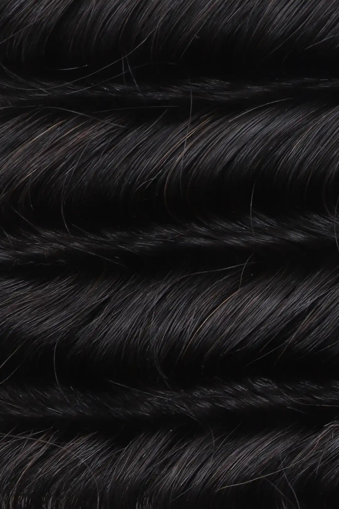 Handmade Feather Line Hair Extensions Loose Deep Wave Single-Strand with Loop