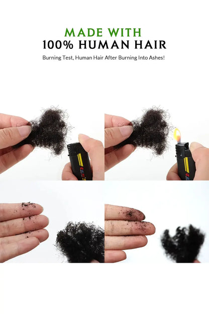 Afro Kinky Bulk Hair for Dreadlocks Braiding Natural Black 50g Pack
