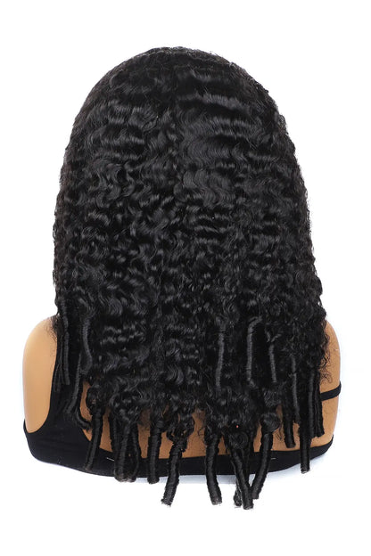 Burmese Curly with Spiral Curls Ends Half Wig Flexible Fit Drawstring