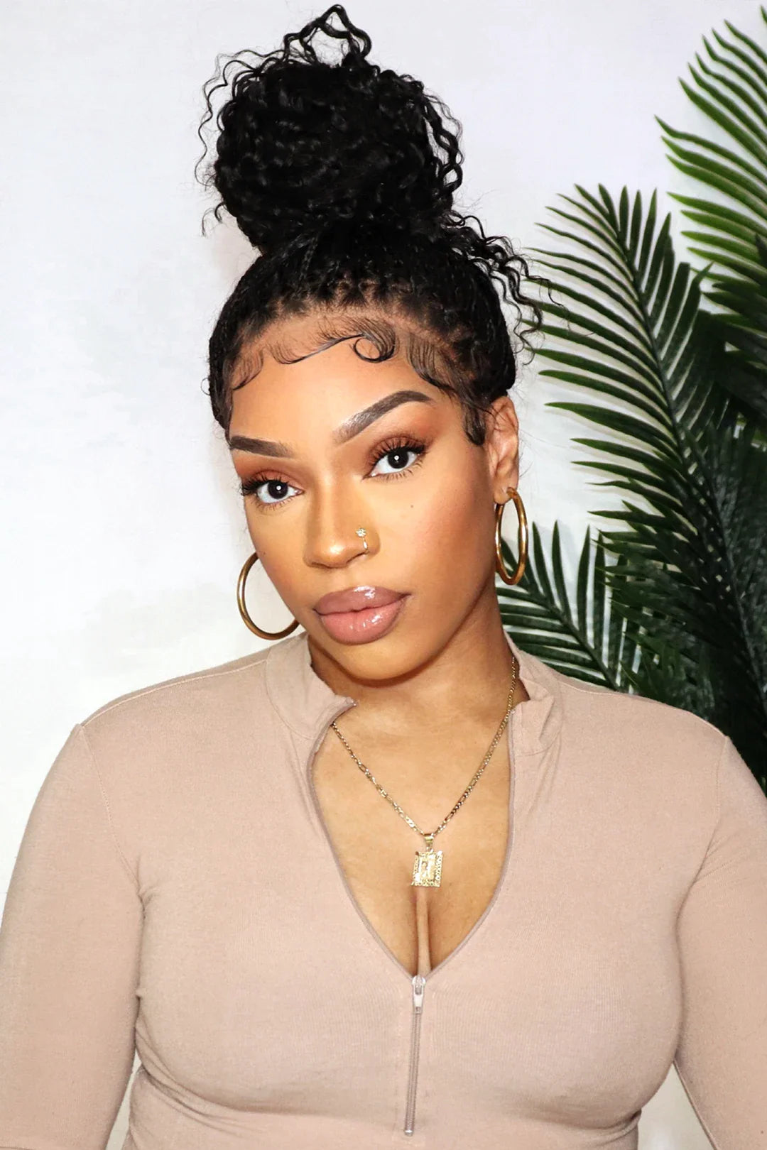 Boho Box Braid Wigs 100% Human Hair Full Transparent HD Lace