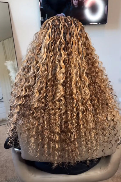 Bulk Hair Piano Color #4/#27 Deep Wave for Braiding BU30