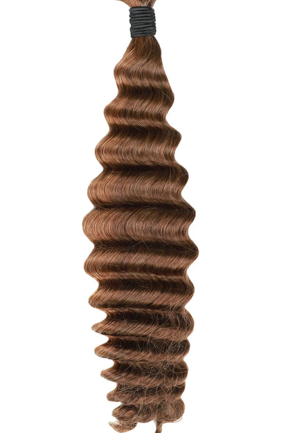Bulk Hair Piano Color #4/#30 Deep Wave for Braiding BU29