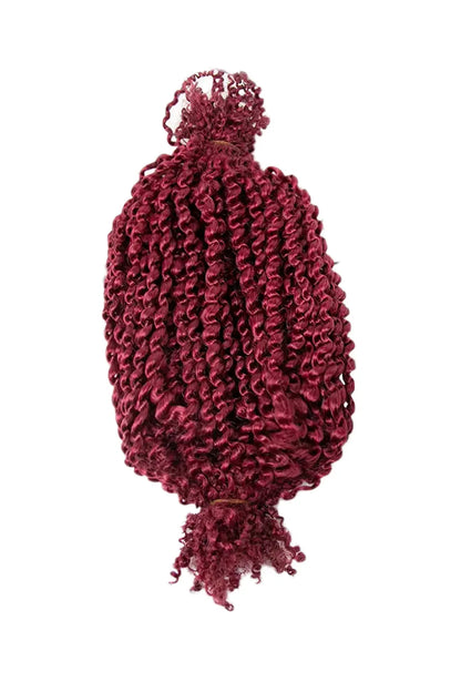 Burgundy Marley Hair Springy Afro Twist 99J 100% Human Hair