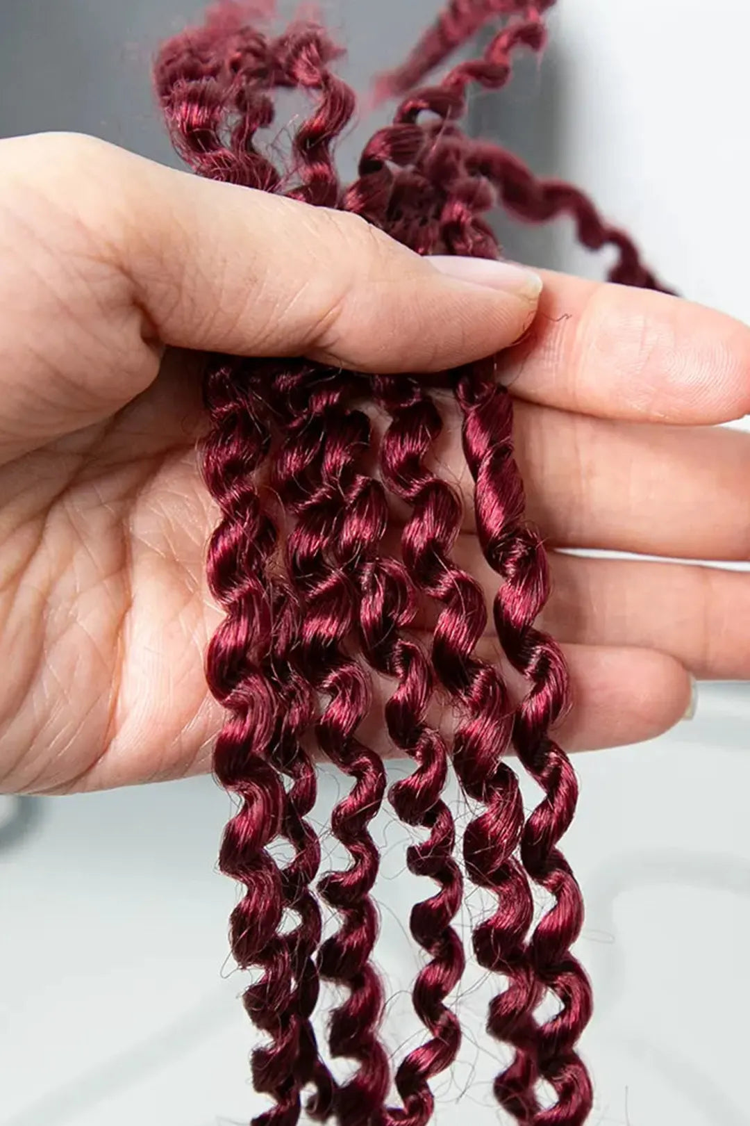 Burgundy Marley Hair Springy Afro Twist 99J 100% Human Hair
