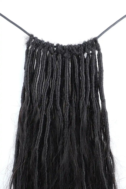 Crochet Faux Locs Braids with Human Hair Curls Body Wave BB04