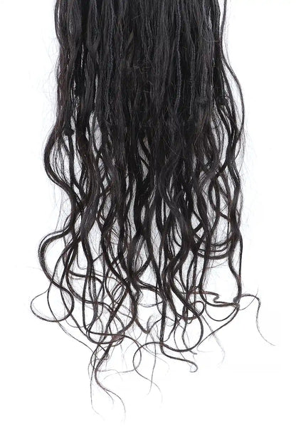 Crochet Faux Locs Braids with Human Hair Curls Body Wave BB04