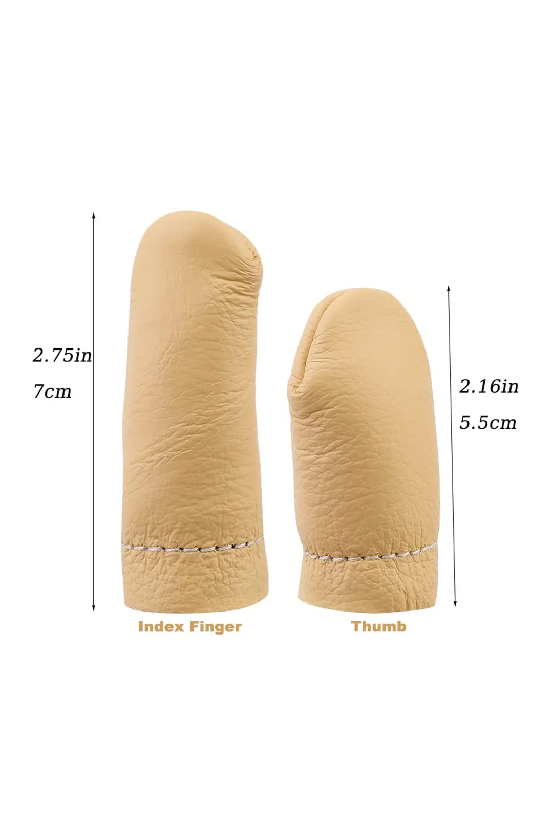 Crochet Finger Guard Leather Finger Protectors 1 Pair (2pcs)