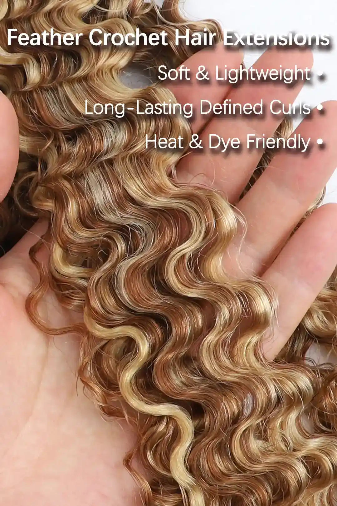#27/30/613 Mixed Color Water Deep Wave Crochet Miracle Knots Hair
