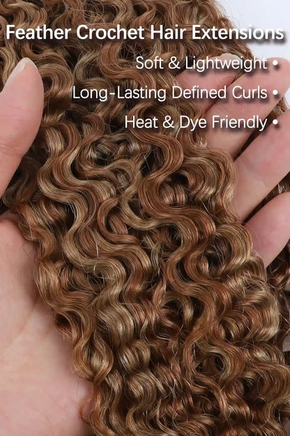 #27/30 Mixed Color Burmese Curly with Spiral Curls Crochet Miracle Knots Hair