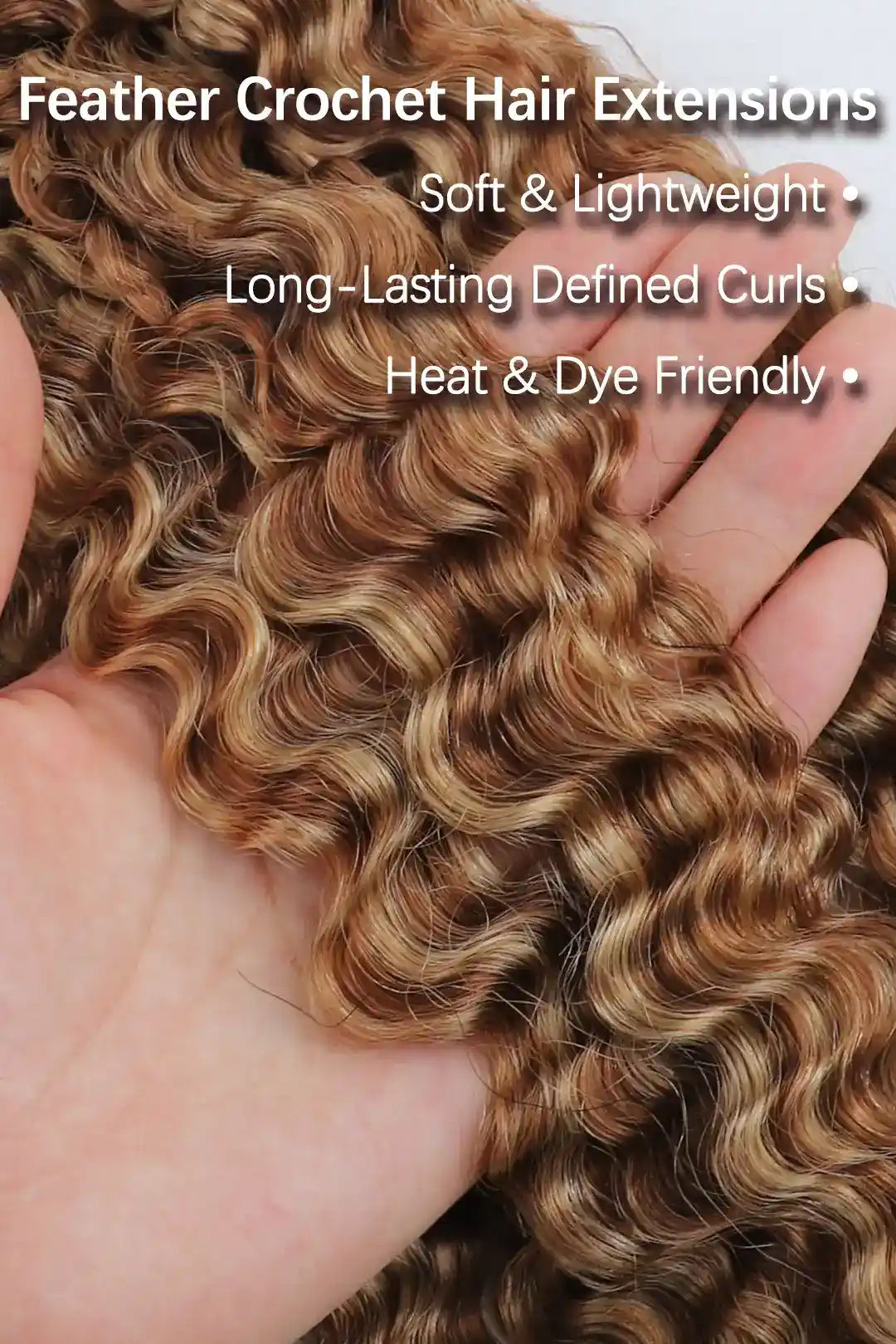 #27/30 Mixed Color Burmese Curly with Spiral Curls Crochet Miracle Knots Hair