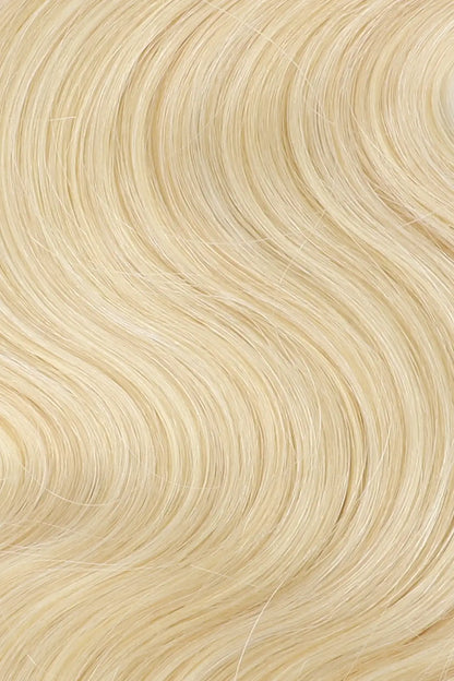 Curvature details of single drawn 613 blonde body wave bulk human hair for braiding