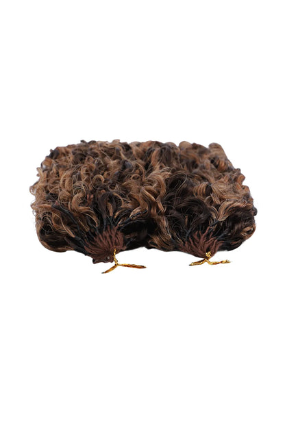 #4/30 Mixed Color Burmese Curly with Spiral Curls Crochet Miracle Knots Hair
