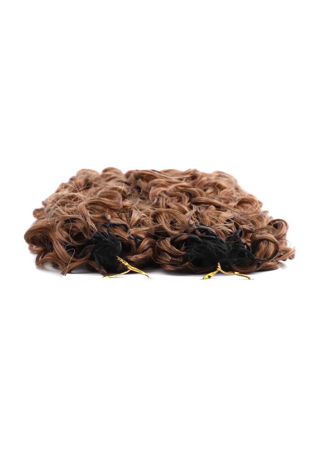 Auburn Brown #30 Burmese Curly with Spiral Curls Feather Crochet Miracle Knots Hair