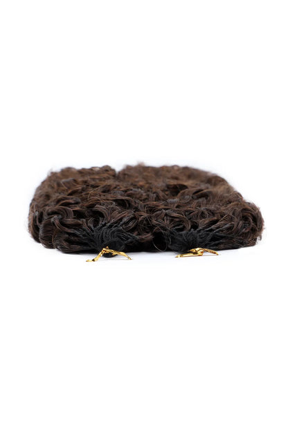 Dark Brown #4A Water Deep Wave Feather Crochet Miracle Knots Hair