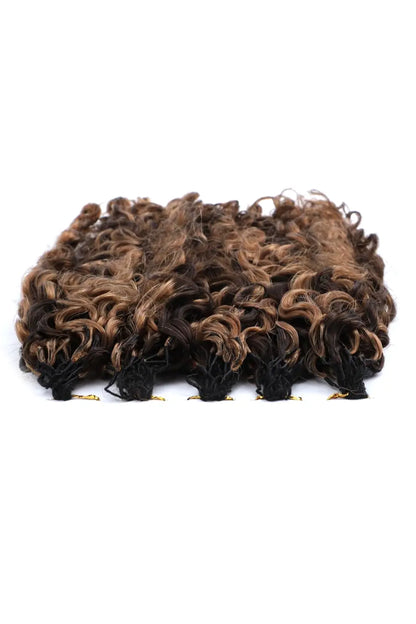 #4/30 Mixed Color Water Deep Wave Feather Crochet Human Hair