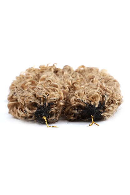 Honey Blonde #27 Water Deep Wave Feather Crochet Miracle Knots Hair