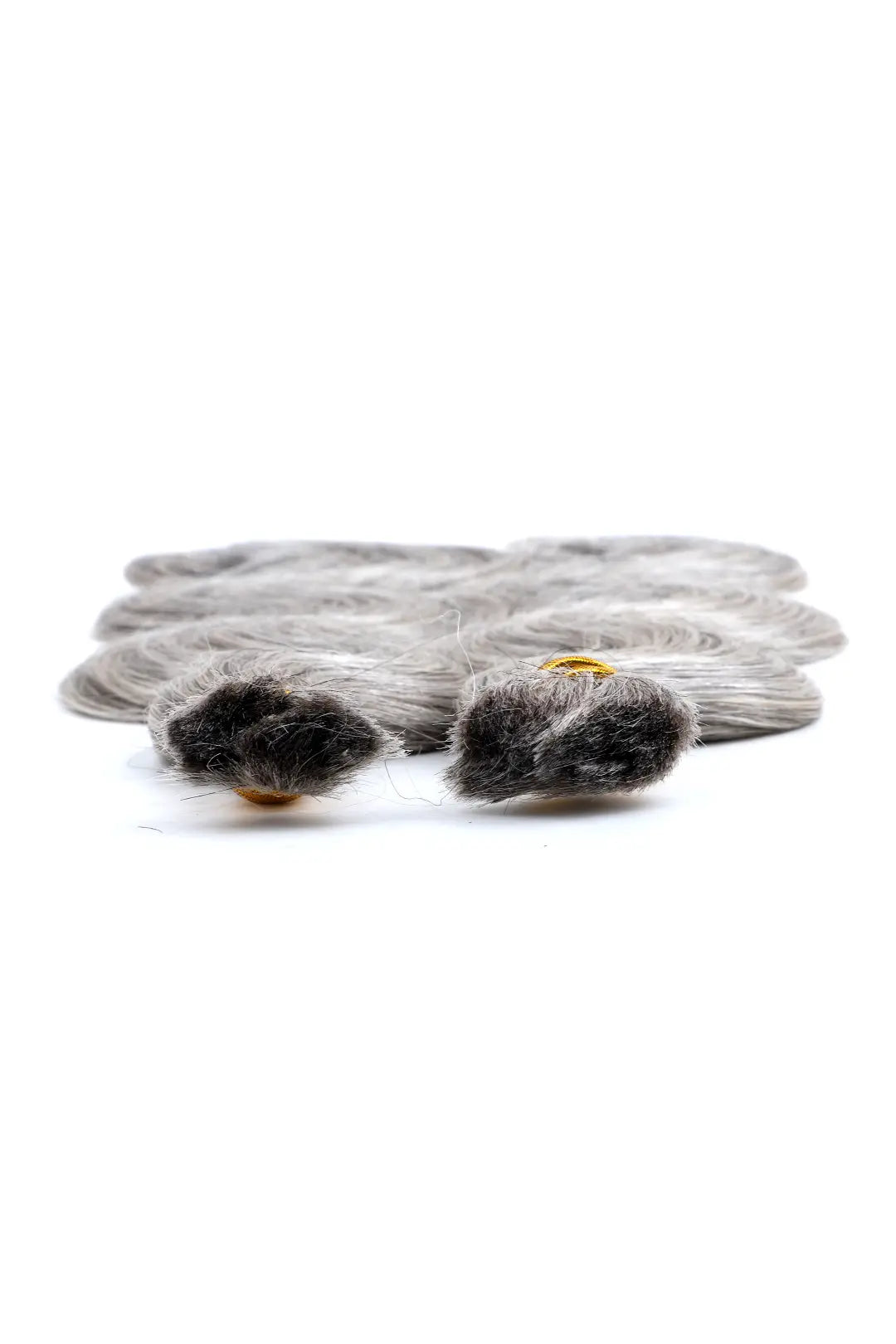 Salt and Pepper Bulk Hair Body Wave for Braiding 85% Gray BU32