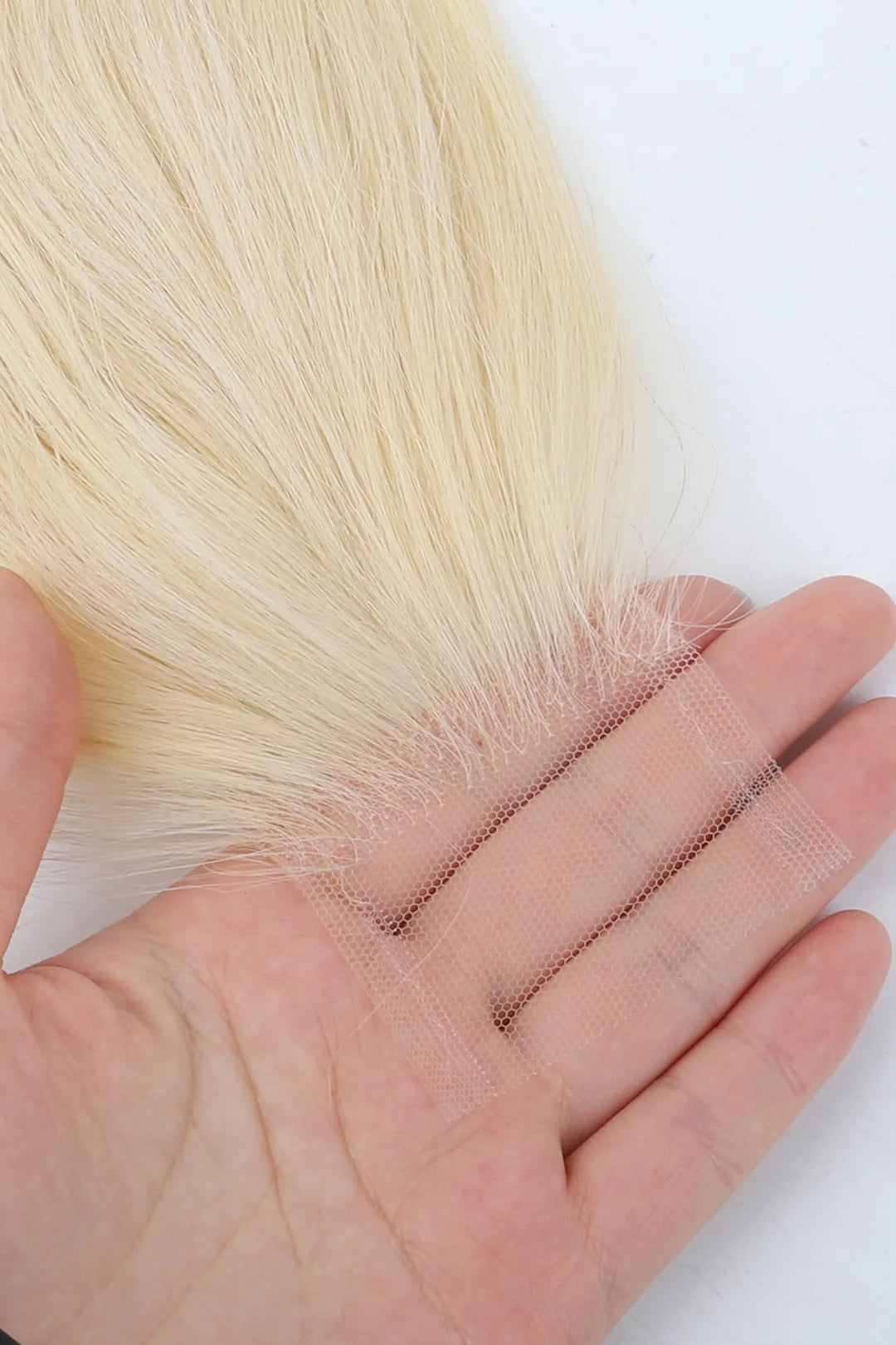 Details of 2x6 blonde 613 straight swiss lace closure