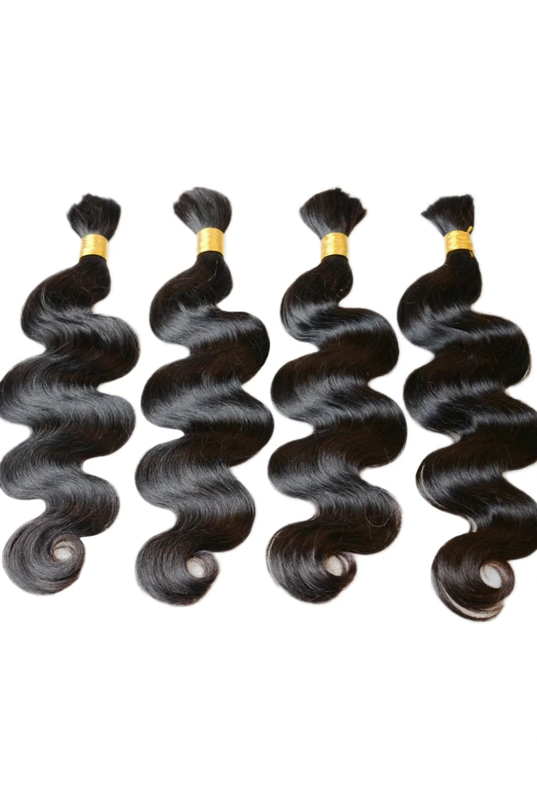 Double Drawn Body Wave Bulk Human Hair For Braiding