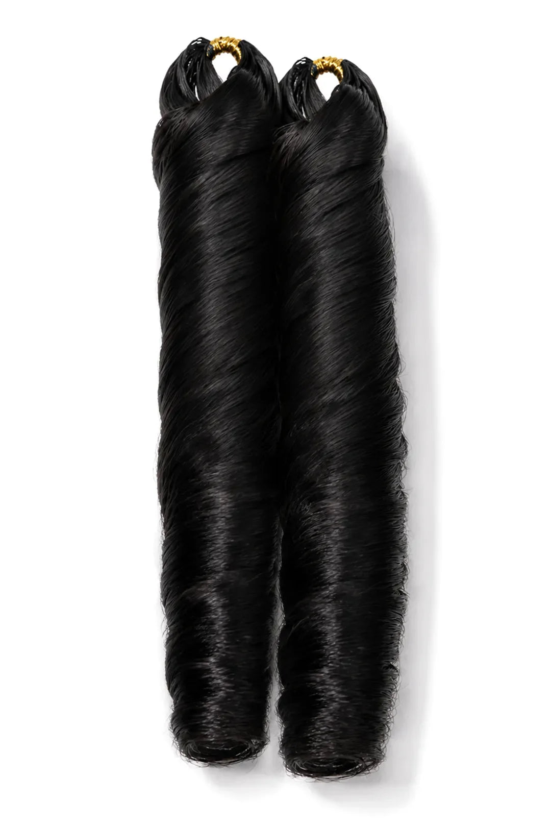 Double drawn feather crochet hair extension french curl human hair