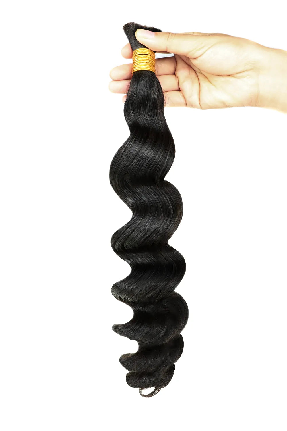 Double Drawn Loose Wave Bulk Human Hair For Braiding