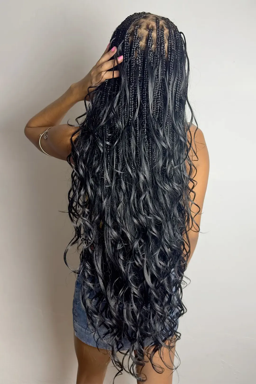 Double Drawn Loose Wave Bulk Hair For Braiding Natural Black