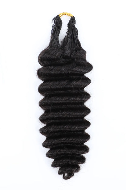 Braiding Feather Crochet Hair Deep Wave