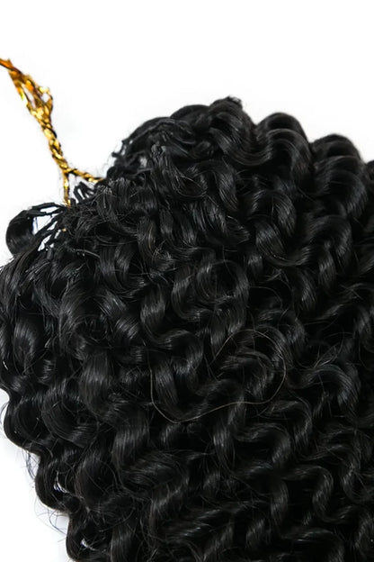 Feather Crochet Hair Extension Afro Kinky Curly Human Hair Double-Strand