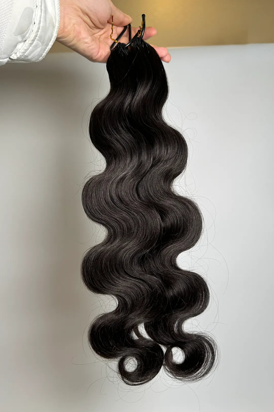 Feather Crochet Hair Extension Body Wave Human Hair Double-Strand