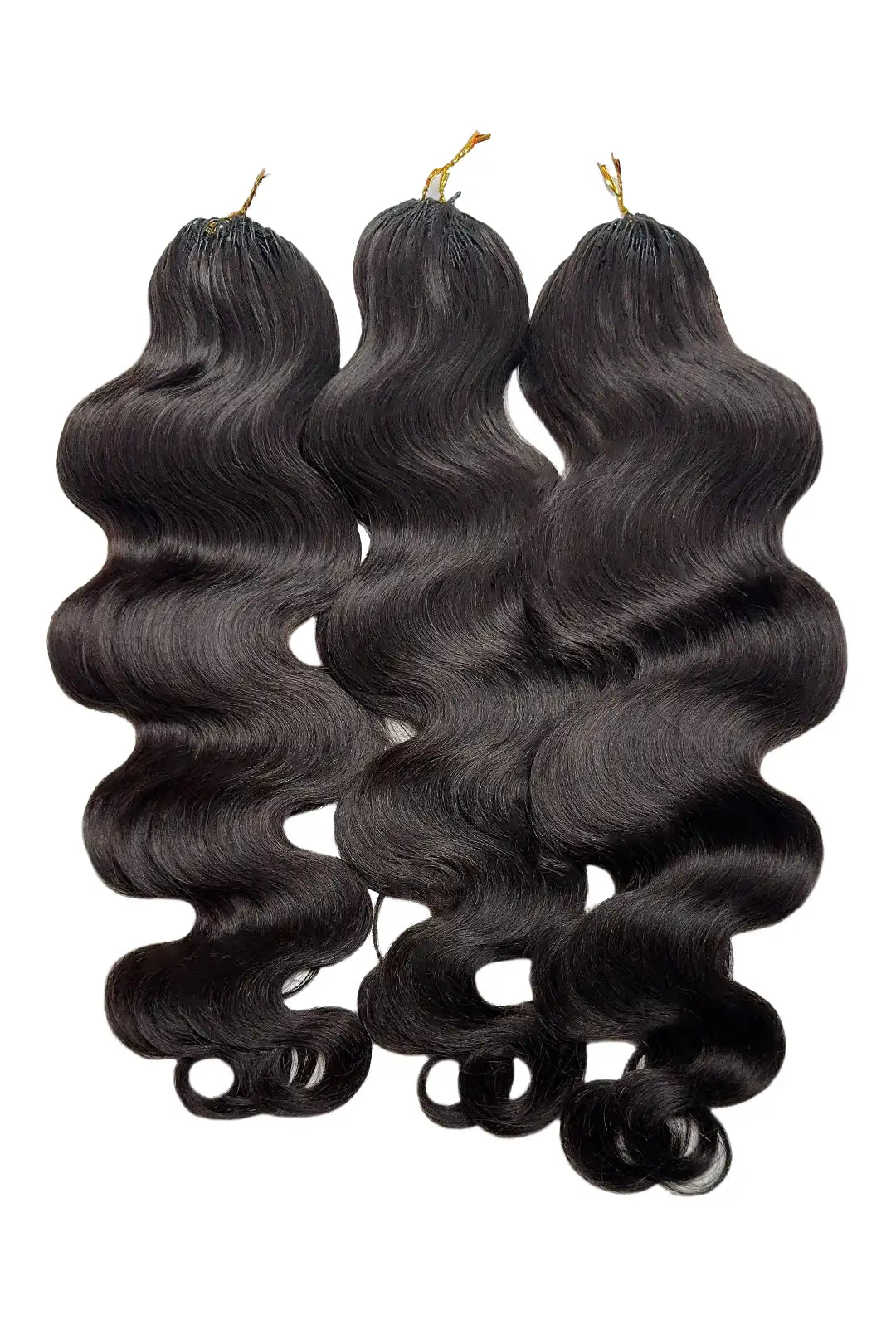 Feather Crochet Hair Extension Body Wave Human Hair Double-Strand