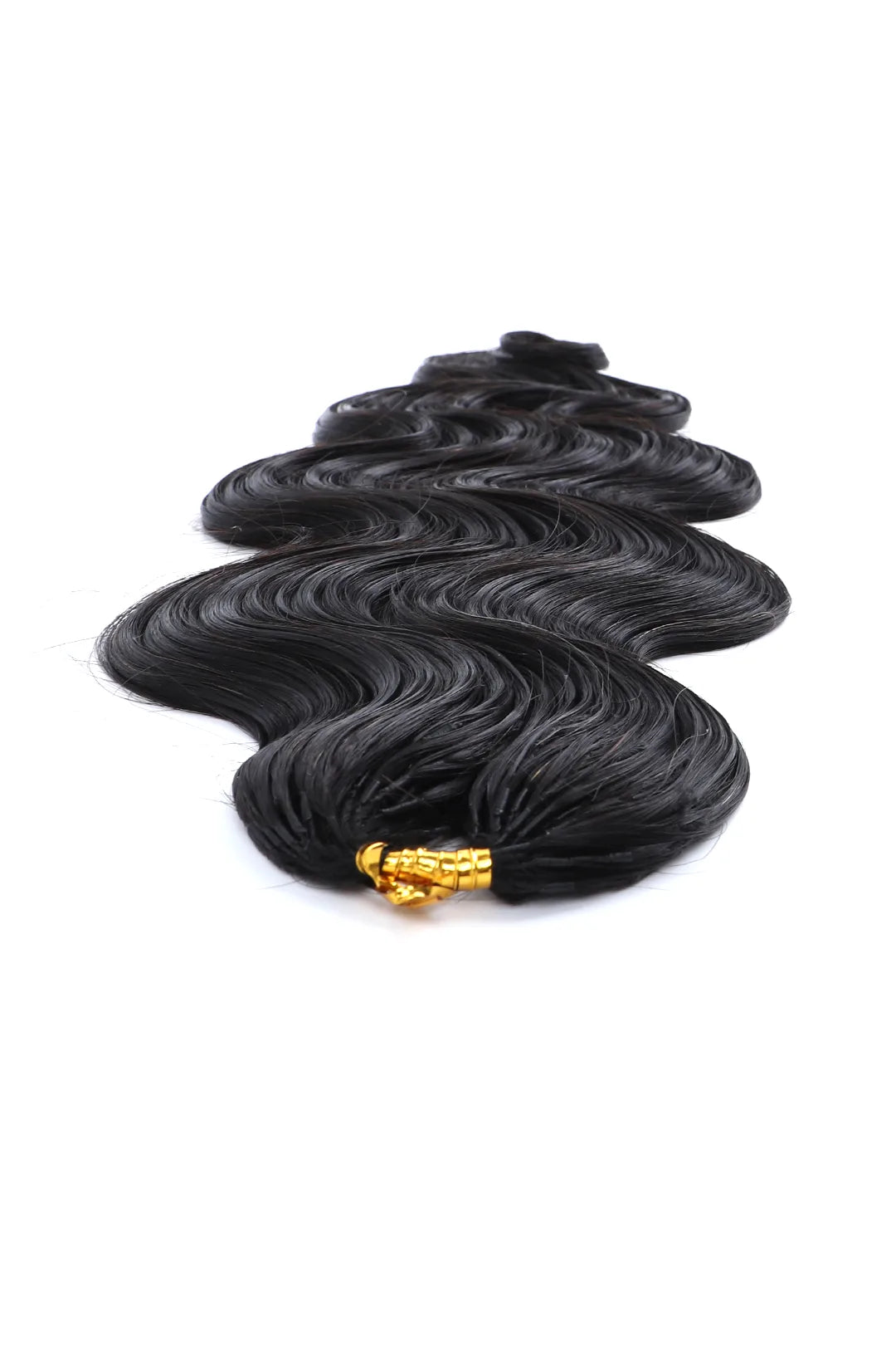 Double Drawn Feather Crochet Hair Extension Body Wave Human Hair Double-Strand