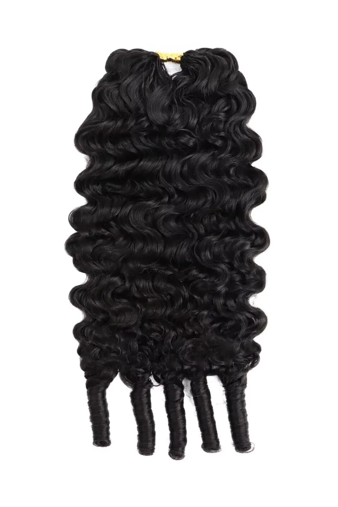 Feather Crochet Hair Extension Burmese Water Curly Human Hair