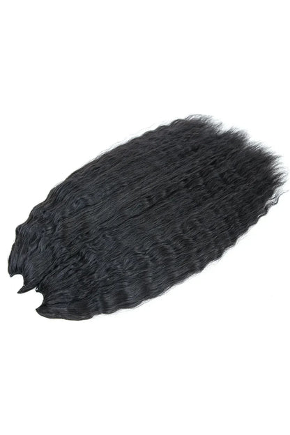 Feather Crochet Hair Extension Wet and Wavy Human Hair Double-Strand