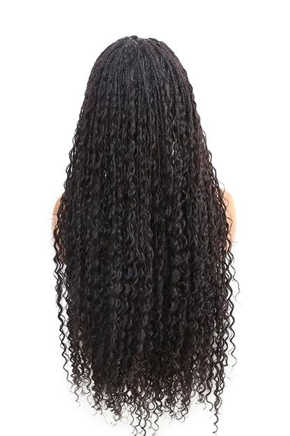 Goddess Bohemian Box Braid Full Lace Wig Knotless 100% Virgin Hair
