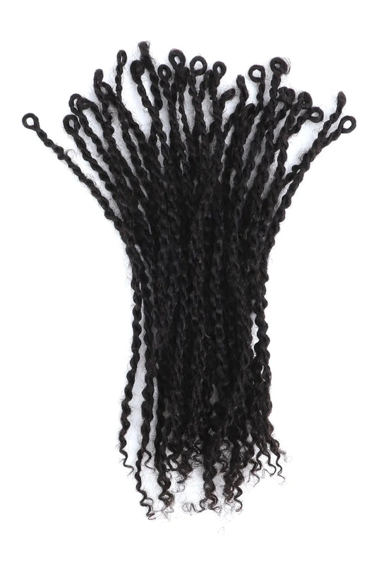 Goddess Senegalese Twists with Curly Ends Pre-looped Human Hair