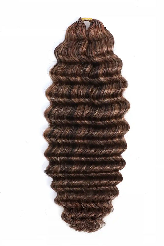Highlight Blend #4/27/30 Deep Wave Feather Crochet Human Hair