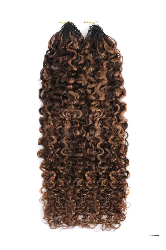 #4/30 Mixed Color Water Deep Wave Feather Crochet Human Hair