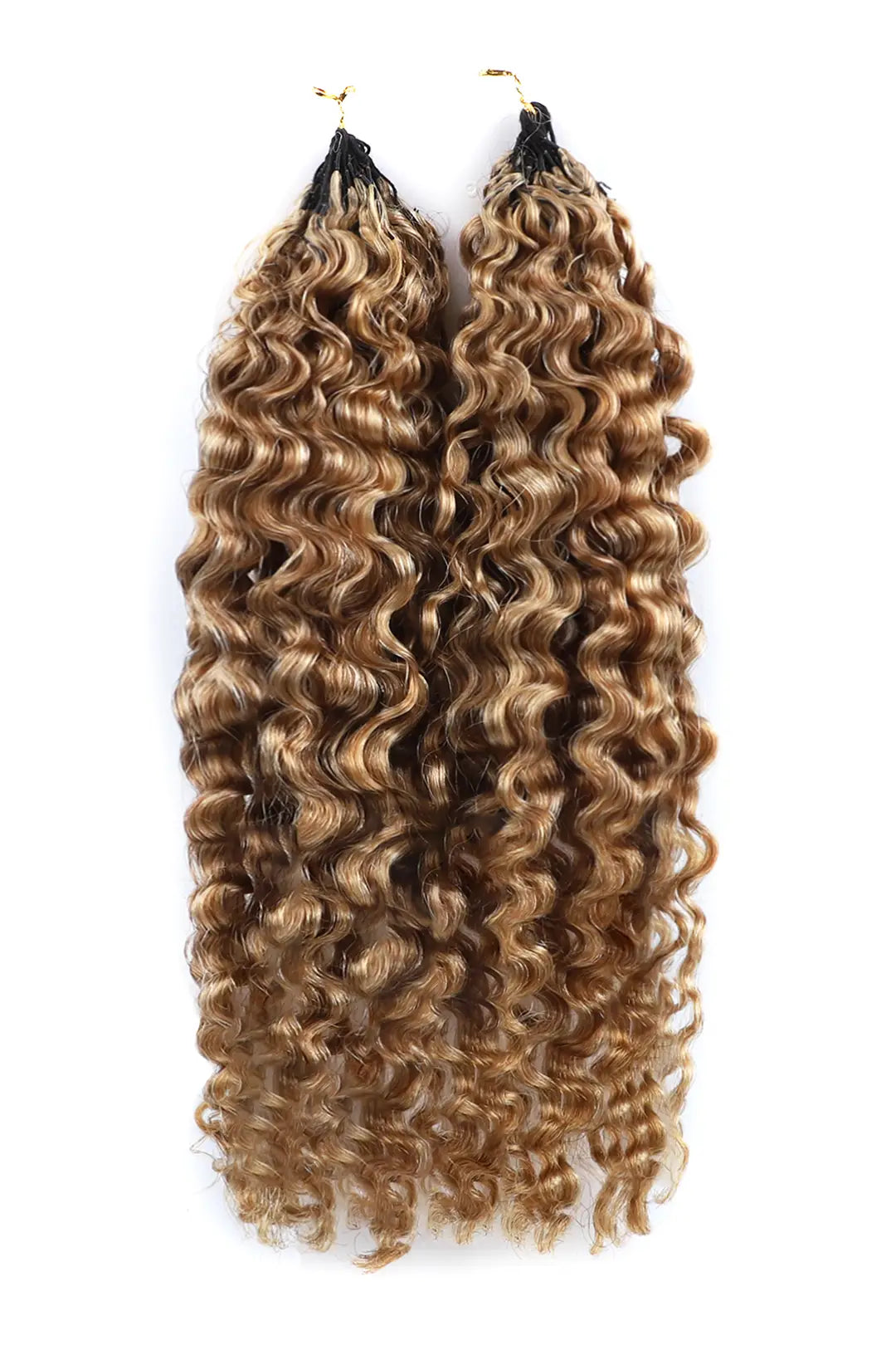 Honey Blonde #27 Water Deep Wave Feather Crochet Miracle Knots Hair
