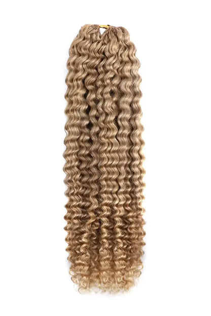 Honey Blonde #27 Water Wave Feather Crochet Human Hair