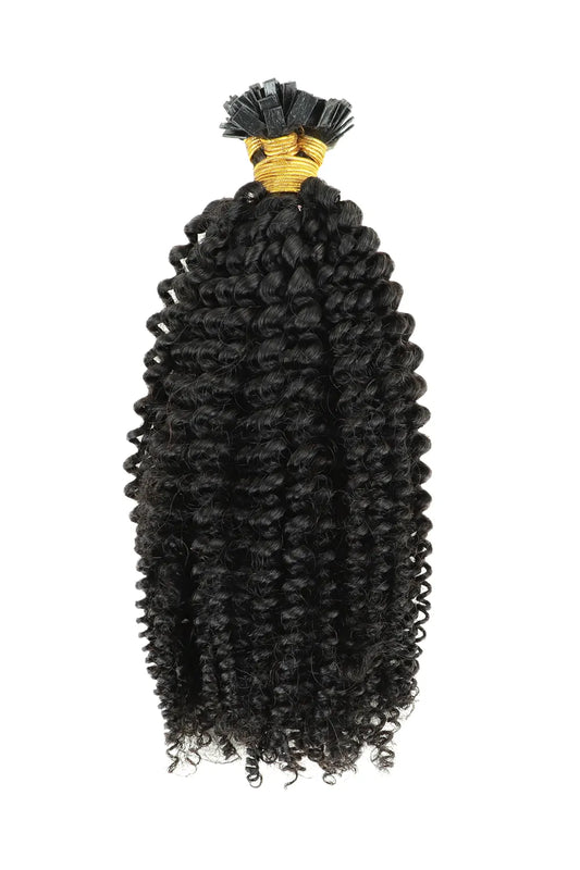 Kinky Curly | Flat-Tip | Human Hair Extension Pre-Bonded For Black Women
