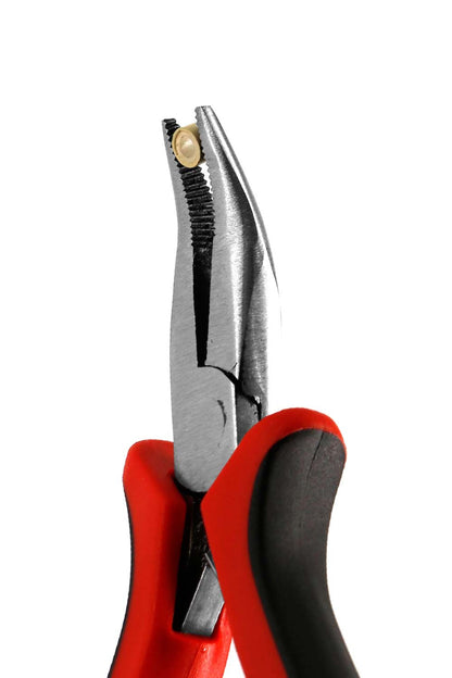 Micro Ring Bead Hair Extension Pliers Curved Tip with Teeth