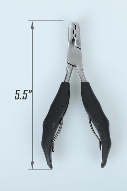 Multi-function Unevenness Hair Extension Pliers Stainless Steel