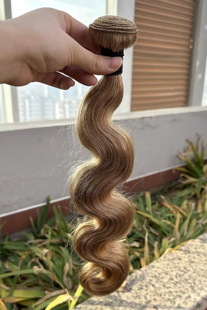 #27 Honey Blonde Body Wave Cambodia Virgin Hair Bundles Sew in Extensions